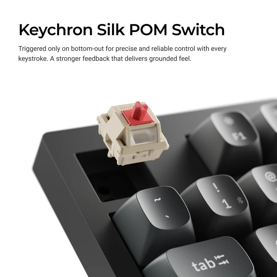 Keychron V5 Ultra 8K V5U-D3 Black / Wireless / Hot-swap / 8k Pooling Rate / Mechanical keyboard / Keychron Silk POM Switch - Brown