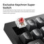 Keychron V6 8K QMK V6W-D1 Black / Wired / Hot-swap / 8k Pooling Rate / Mechanical keyboard / RGB / Keychron Super Red Switch