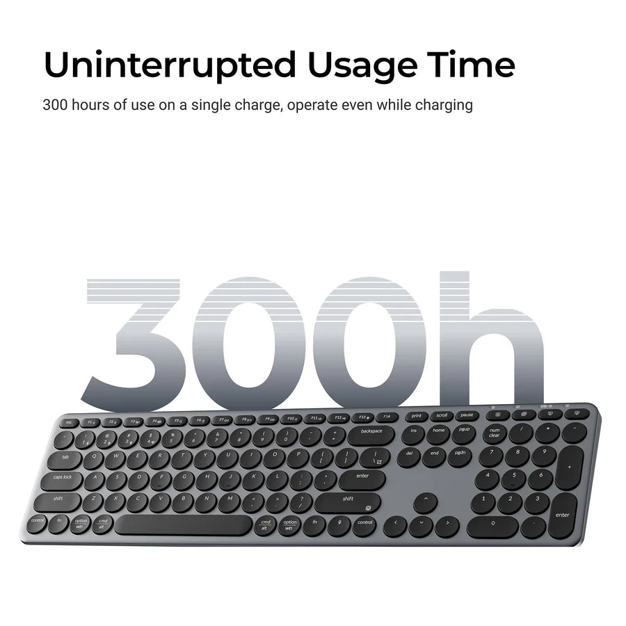 Keychron B5P-K1 Space Gray / Wireless / Ultra-slim keyboard