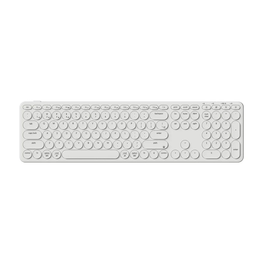 Keychron B5P-K8 Ivory White / Wireless / Ultra-slim keyboard