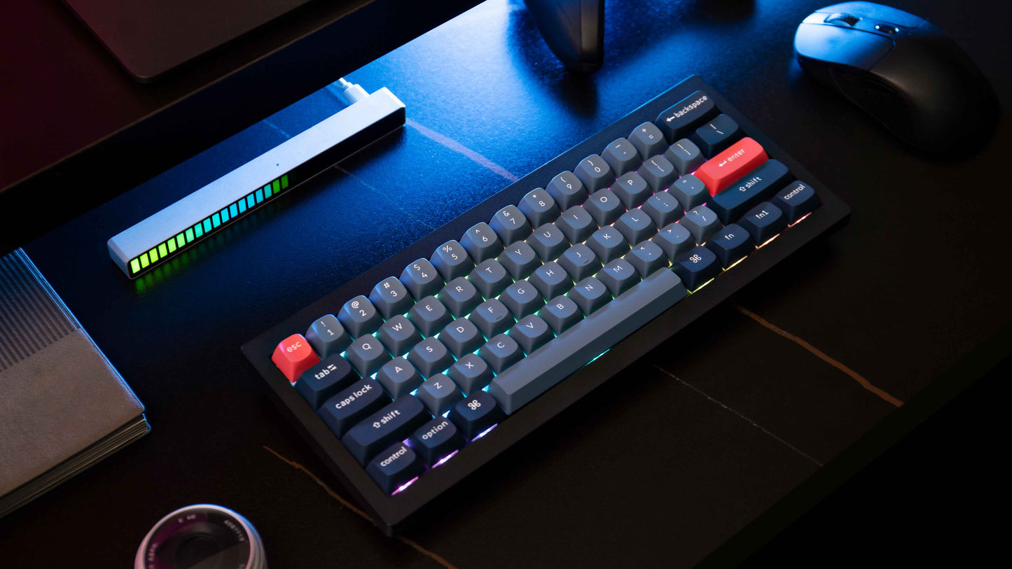 Keychron V4 MAX ANSI 60% Layout 61 Key Carbon Black Full Assembled Banana Switch Gateron Jupiter Wireless