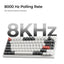 Keychron Q1 Ultra 8K Q1U-M1 Black / Wireless / Hot-swap / 8k Pooling Rate / Mechanical keyboard / RGB / Keychron Silk POM Switch - Red