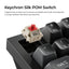 Keychron Q1 Ultra 8K Q1U-M1 Black / Wireless / Hot-swap / 8k Pooling Rate / Mechanical keyboard / RGB / Keychron Silk POM Switch - Red