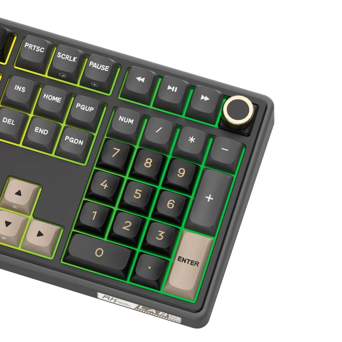 Royale Kludge RK R108 / Wired / Mechanical Linear Creamy Switch / Hot-Swap / RGB / Knoob