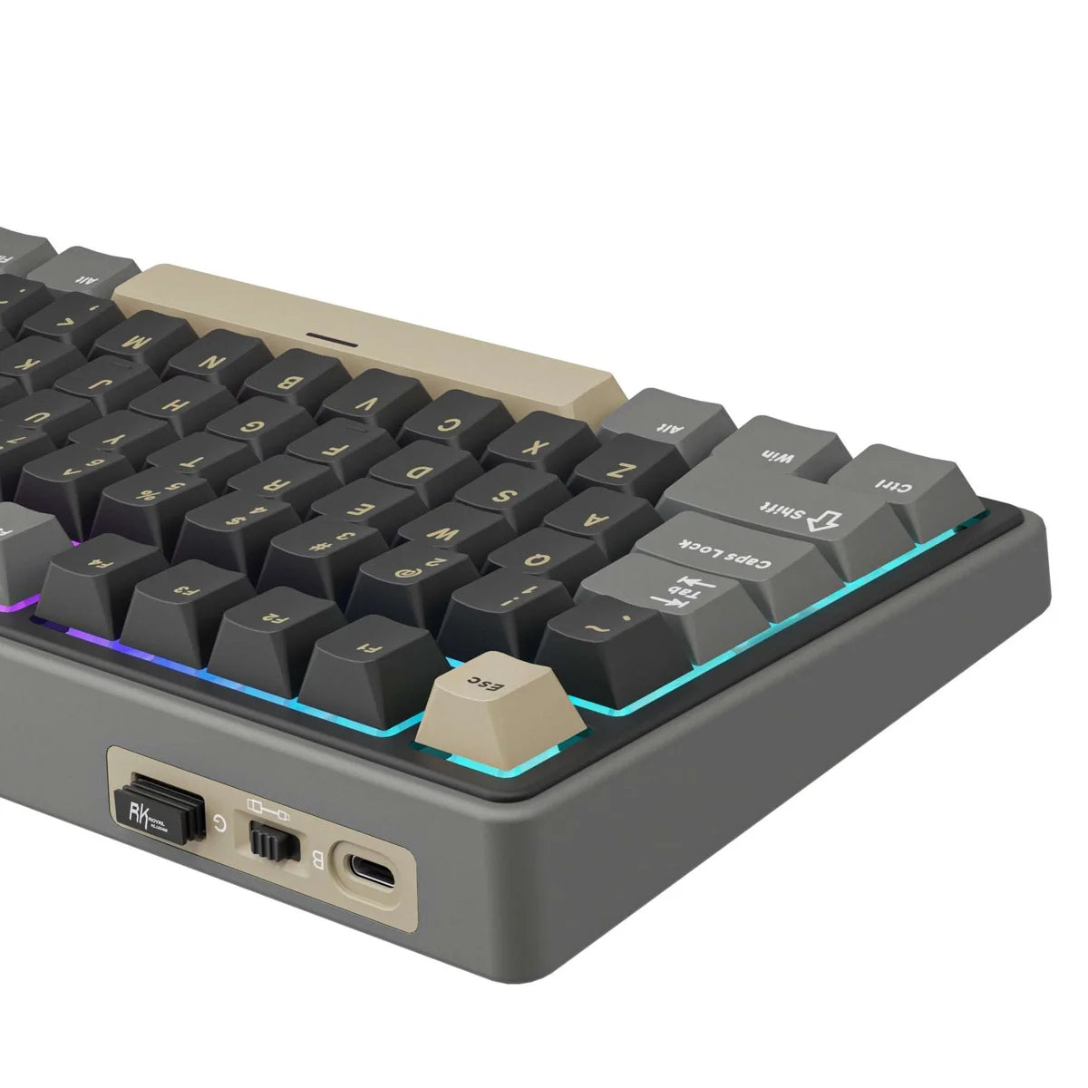 Royale Kludge R75 Pro Phantom / Wireless / Mechanical Linear Cream Switch / Hot-Swap