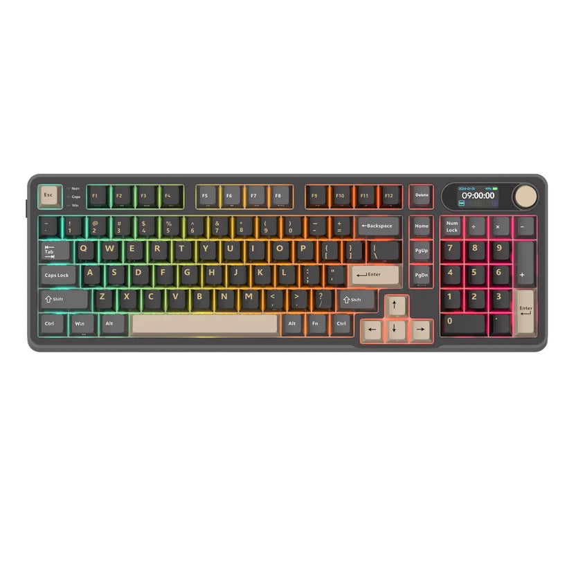 Royale Kludge S98 Phantom / Wireless / Mechanical Tactile Beige Switch / Hot-Swap / USB hub