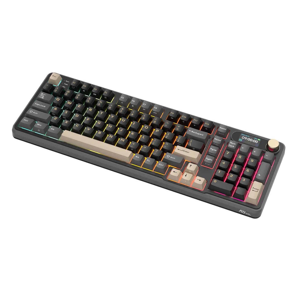 Royale Kludge S98 Phantom / Wireless / Mechanical Linear Chartreuse Switch / Hot-Swap / USB hub