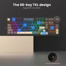 ROYAL KLUDGE N99 Phantom Cream Switch RGB Tri-mode Hot Swappable Mechanical Keyboard