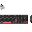 Lemokey X2 QMK Wired Mechanical Keyboard Red Backlight With M55 Mouse Combo
