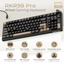 K ROYAL KLUDGE R98 Pro Phantom Wired Mechanical Keyboard, 96% RGB Backlit Hot Swappable Beige Switch