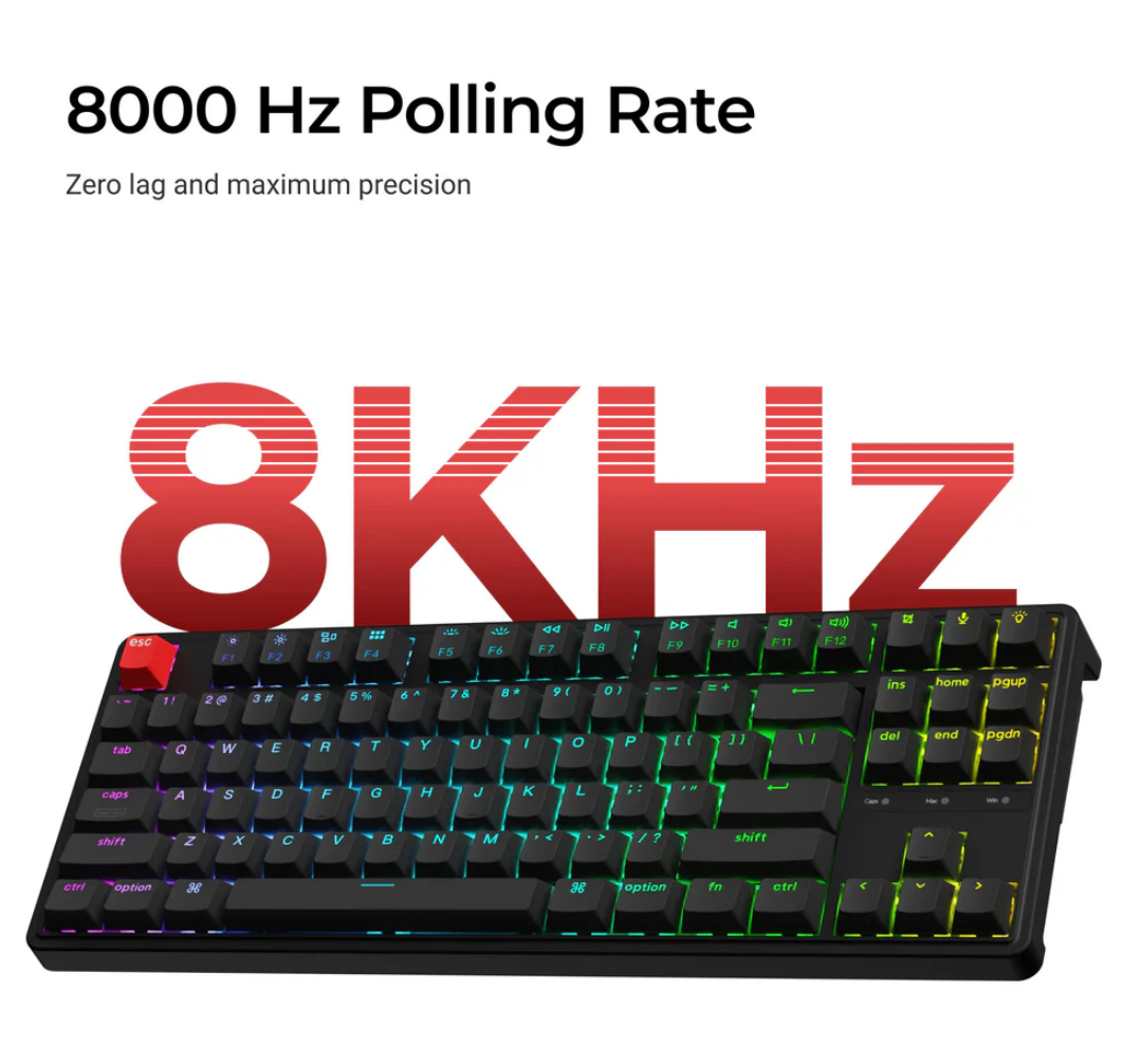 Keychron C3 Pro 8K QMK Wired Custom Mechanical Keyboard Banana Switch Hot-swap C3P-H4