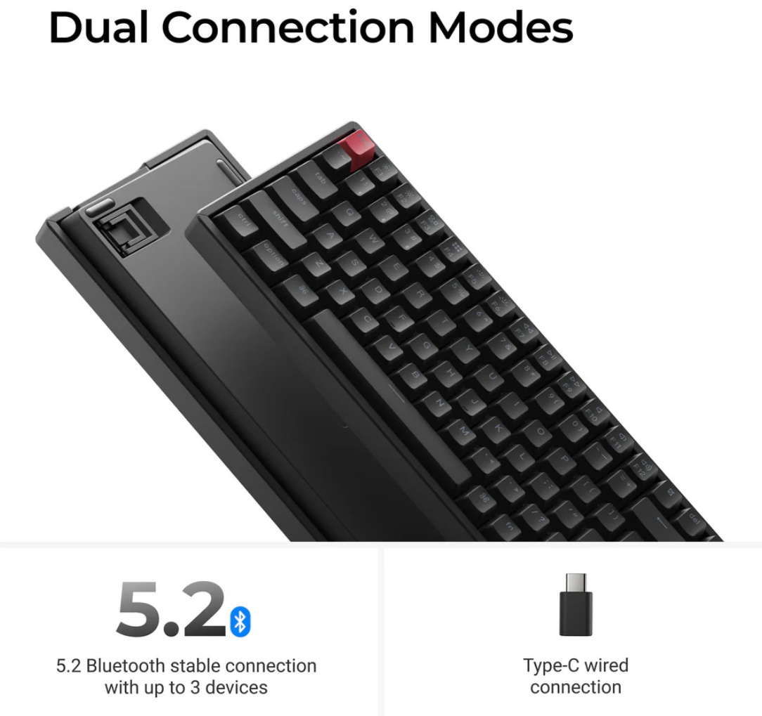 Keychron K2 QMK Wireless Mechanical Keyboard (Version 3) K2X-B4