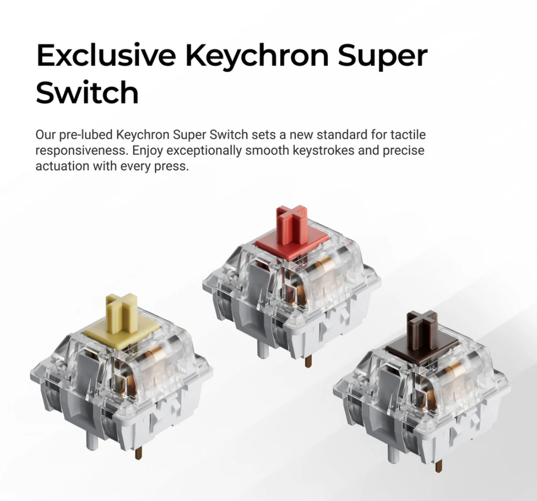 Keychron K8 QMK Wireless Mechanical Keyboard (Version 2) Banana Switch K8X-B4