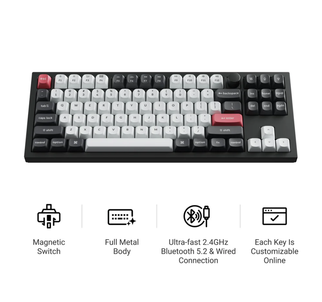 Keychron Q3 HE QMK Wireless Custom Keyboard Q3H-M1