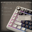 Royal Kludge RK L75 RGB Hot-Swappable Mechanical Keyboard Mocha Grey Cream Switch