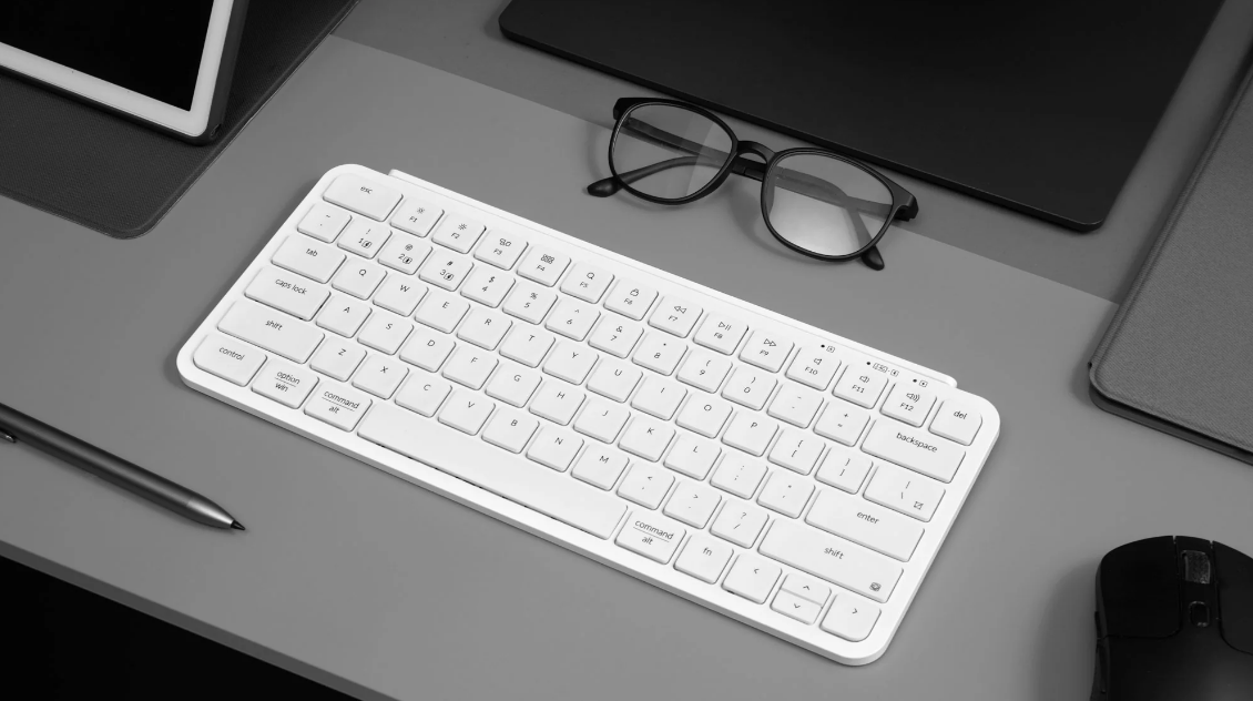 Keychron B1 Pro Ultra-Slim Wireless Keyboard White