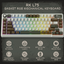 Royal Kludge RK L75 RGB Hot-Swappable Mechanical Keyboard Palm Green Cream Switch