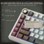 Royal Kludge RK L75 RGB Hot-Swappable Mechanical Keyboard Palm Green Cream Switch