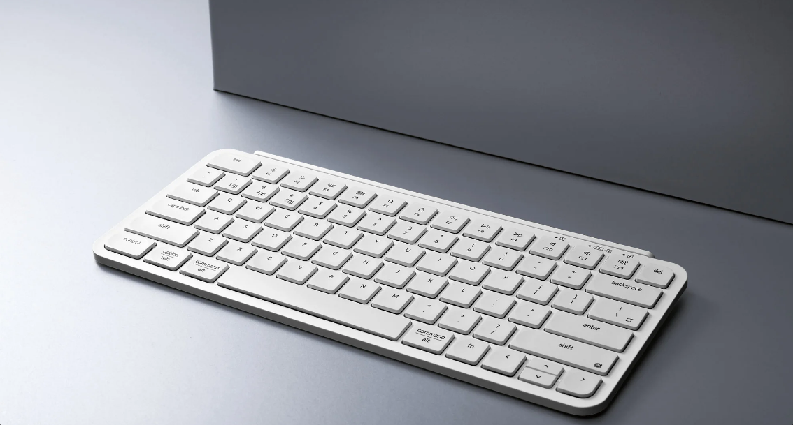 Keychron B1 Pro Ultra-Slim Wireless Keyboard White