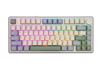 Aula F75 purple+beige+green/Linear reaper switch