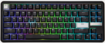 EPOMAKER TH85 Black White Creamy Jade Switch