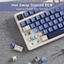ROYAL KLUDGE S85 Horizon Blue Cloud Switch RGB Hot-Swappable Mechanical Keyboard