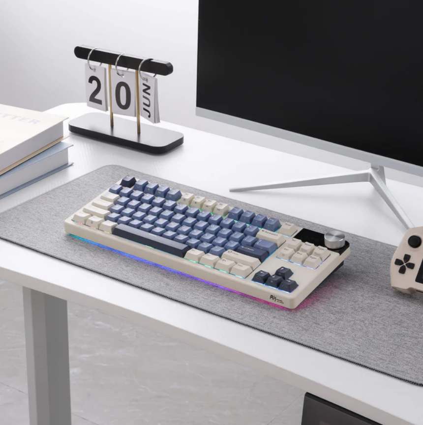ROYAL KLUDGE S85 Horizon Blue Cloud Switch RGB Hot-Swappable Mechanical Keyboard