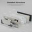 ROYAL KLUDGE S85 White Night Cloud Switch RGB Hot-Swappable Mechanical Keyboard