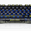 GravaStar Mercury K1 Lite 75% Wireless Mechanical Gaming Keyboard Transparent Black/Hot-swap/Shine-through keycaps/BSUN linear switches