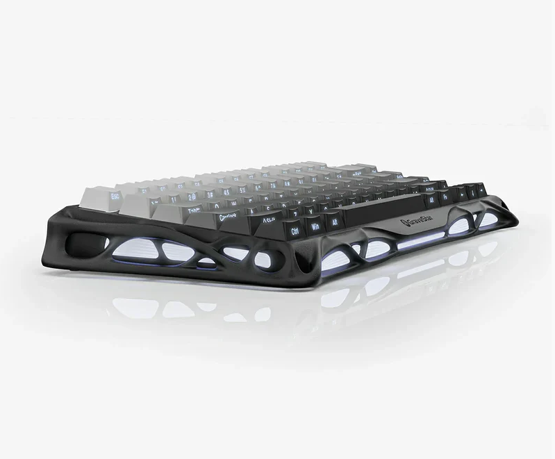 GravaStar Mercury K1 75% Wireless Mechanical Gaming Keyboard Gradient Black/Hot-Swap/Sideprint, shine-through keycaps/Linear switches