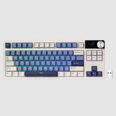 ROYAL KLUDGE S85 Horizon Blue Cloud Switch RGB Hot-Swappable Mechanical Keyboard