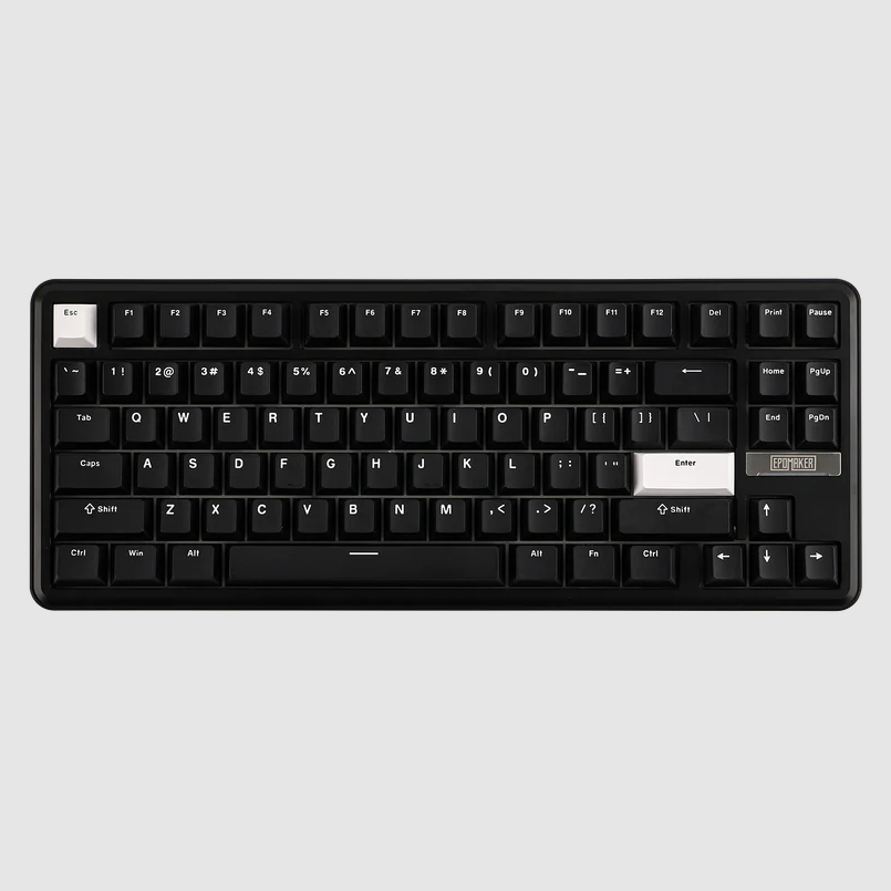 EPOMAKER TH85, Hot-swap, RGB, Bežična, Crno-Bela, Creamy Jade Prekidač