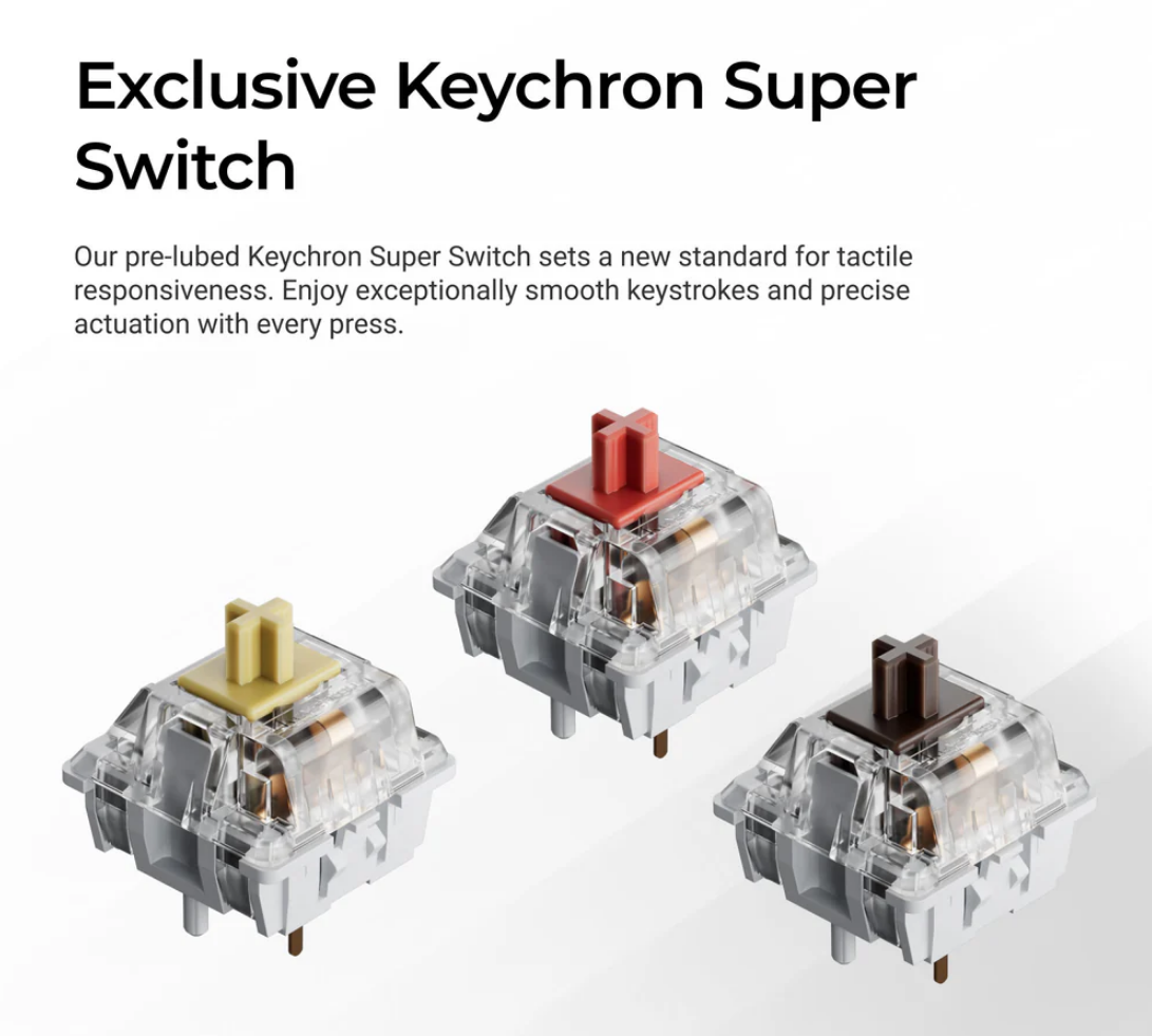 Keychron K4 QMK Wireless Mechanical Keyboard (Version 3) Banana Switch