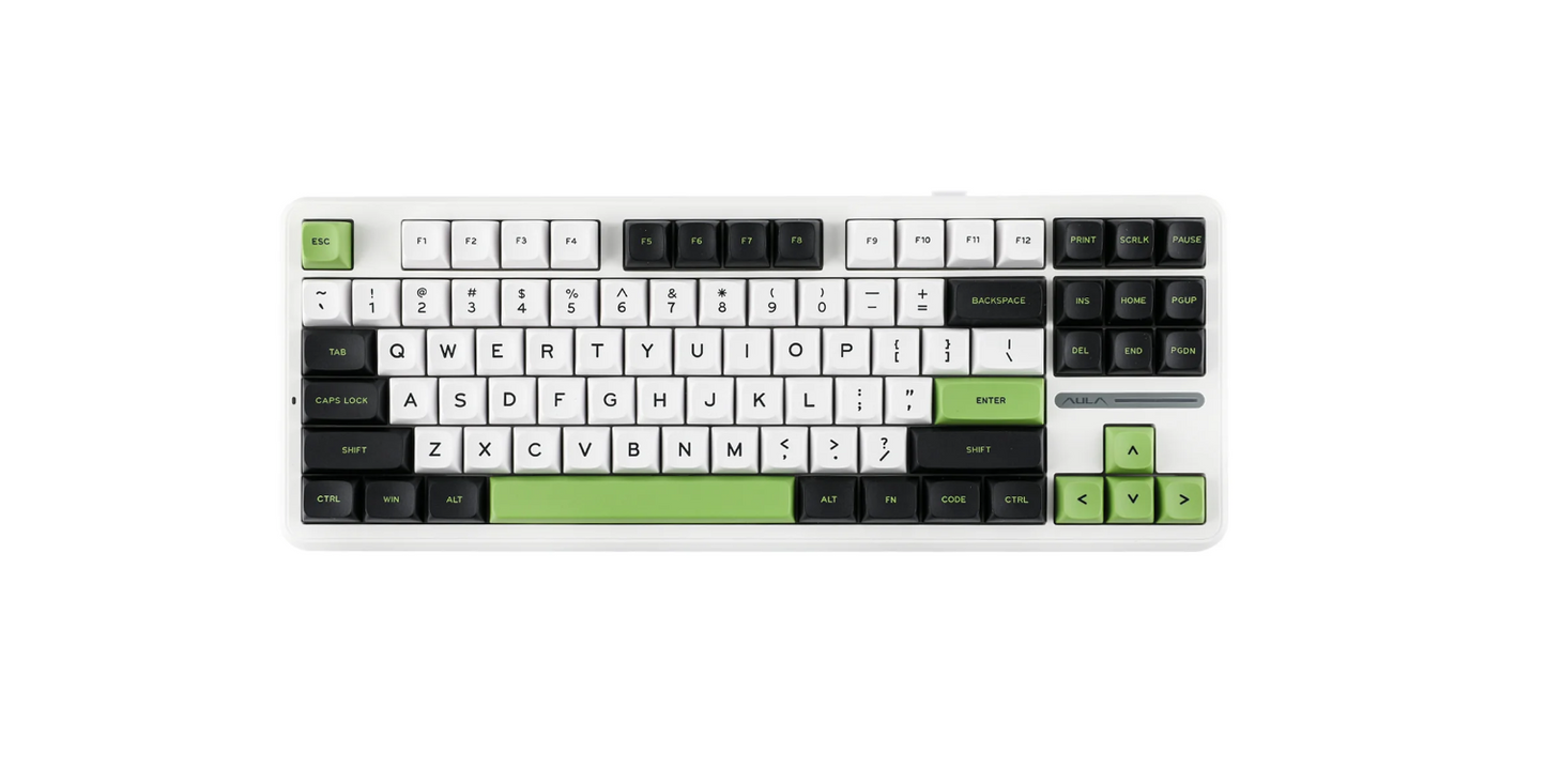 Aula F87 white+black+green/Linear switch