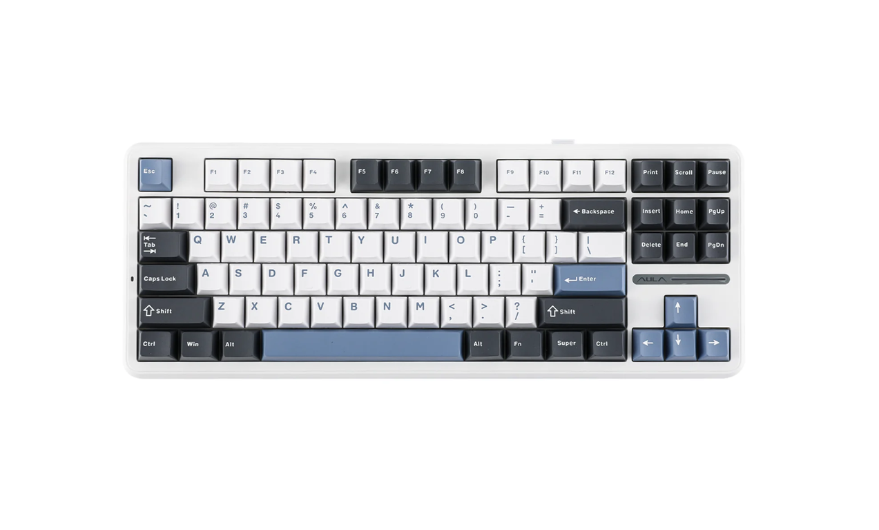 Aula F87 white+blue/Linear switch