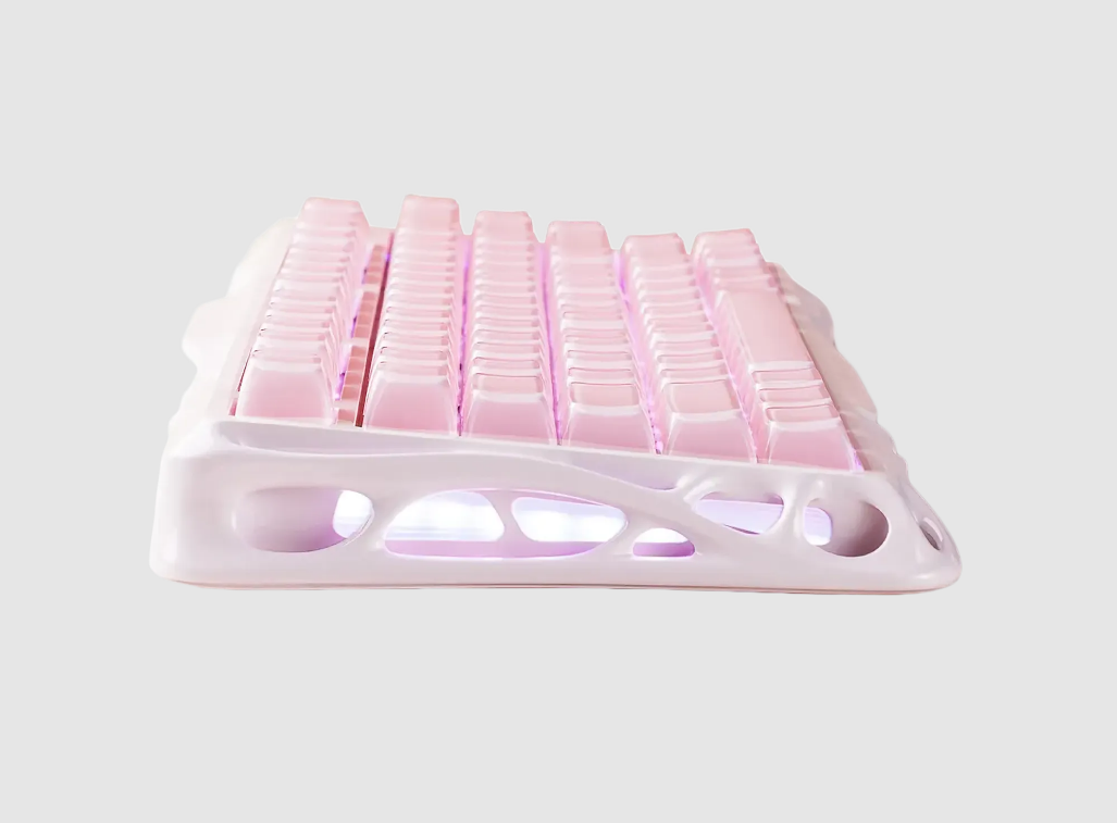 GravaStar Mercury K1 75% Wireless Mechanical Gaming Keyboard/Special Edition Sakura Pink/Hot-swap/Sideprint keycaps/Linear switches