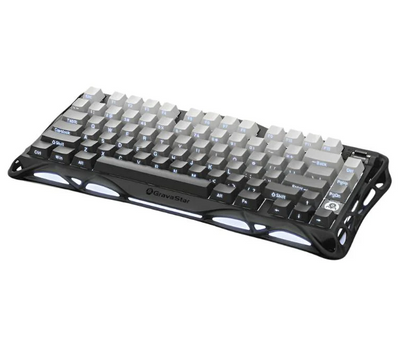 GravaStar Mercury K1 75% Wireless Mechanical Gaming Keyboard Gradient Black/Hot-Swap/Sideprint, shine-through keycaps/Linear switches