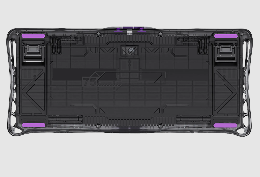 GravaStar Mercury V75 Lite 75% Hall Effect Magnetic Switch Gaming Keyboard Trasnparent Black/Hot-swap/Shine-through keycaps/Specialised magnetic switches compatible with ttc or gateron swap.