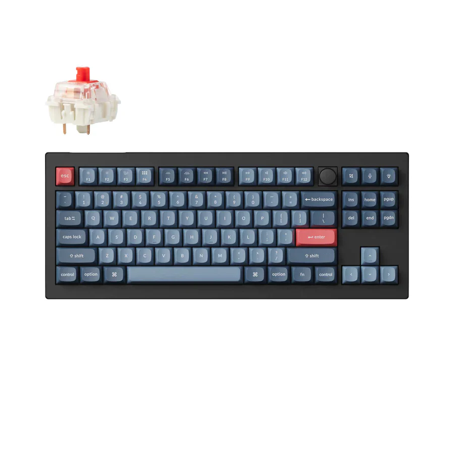 Keychron V3 Max QMK/VIA Wireless Custom Mechanical Keyboard Red Switch