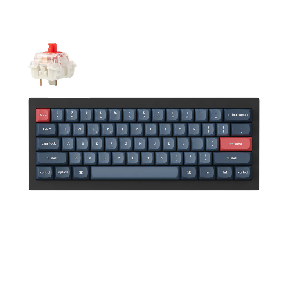 Keychron V4 Max QMK/VIA Wireless Custom Mechanical Keyboard Red Switch