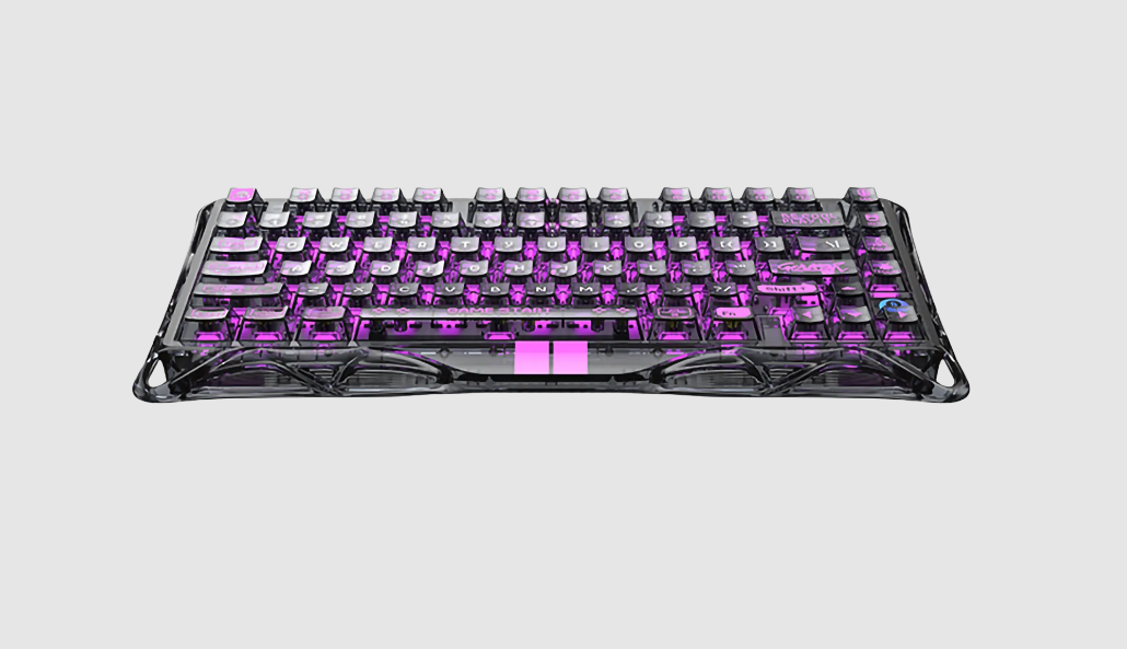 GravaStar Mercury V75 Lite 75% Hall Effect Magnetic Switch Gaming Keyboard Trasnparent Black/Hot-swap/Shine-through keycaps/Specialised magnetic switches compatible with ttc or gateron swap.