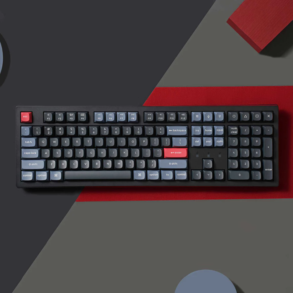 Keychron K10 Pro QMK/VIA Wireless Mechanical Keyboard Red Switch