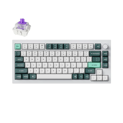 Keychron Q1 HE QMK Wireless Custom Keyboard Nebula Magnetic Switch White