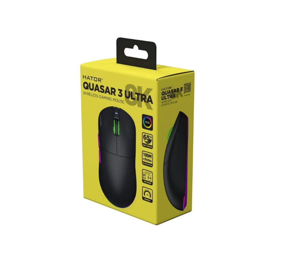 Hator Quasar 3 ULTRA 8k wireless black