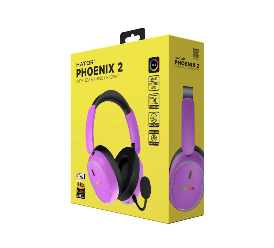 Hator Phoenix 2 wireless cyber-violet