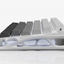 GravaStar Mercury K1 75% Wireless Mechanical Gaming Keyboard Gradient White/Hot-Swap/Sideprint, shine-through keycaps/Linear switches