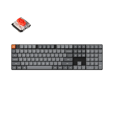 Keychron K5 Max QMK/VIA Wireless Custom Mechanical Keyboard (US ANSI Keyboard) Red Switch