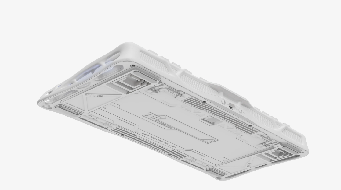 GravaStar Mercury K1 75% Wireless Mechanical Gaming Keyboard Gradient White/Hot-Swap/Sideprint, shine-through keycaps/Linear switches