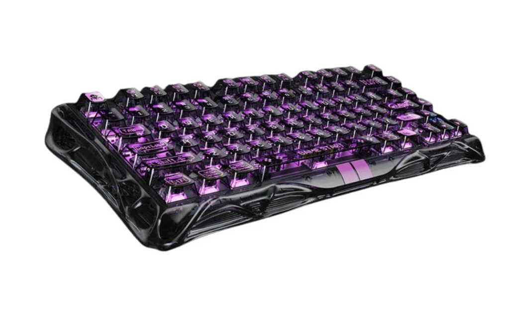 GravaStar Mercury V75 Lite 75% Hall Effect Magnetic Switch Gaming Keyboard Trasnparent Black/Hot-swap/Shine-through keycaps/Specialised magnetic switches compatible with ttc or gateron swap.