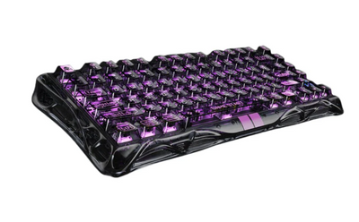 GravaStar Mercury V75 Lite 75% Hall Effect Magnetic Switch Gaming Keyboard Trasnparent Black/Hot-swap/Shine-through keycaps/Specialised magnetic switches compatible with ttc or gateron swap.